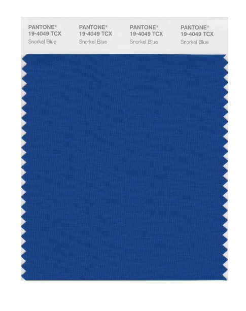 Pantone 19-4049 TCX Swatch Card Snorkel Blue