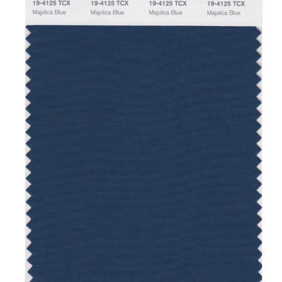 Pantone 19-4125 TCX Swatch Card Majolica Blue