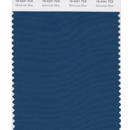 Pantone 19-4241 TCX Swatch Card Morracan Blue