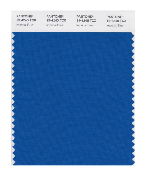 Pantone 19-4245 TCX Swatch Card Imperial Blue