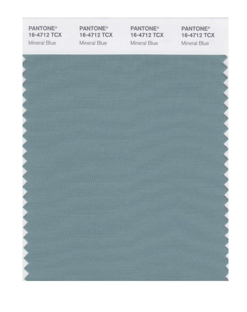 Pantone 16-4712 TCX Swatch Card Mineral Blue