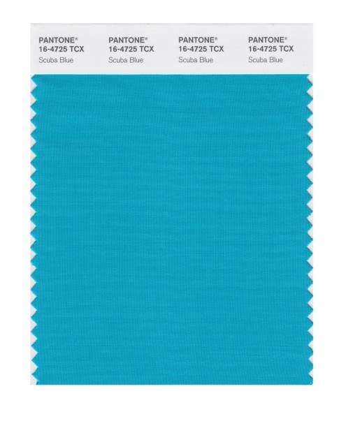 Pantone 16-4725 TCX Swatch Card Scuba Blue