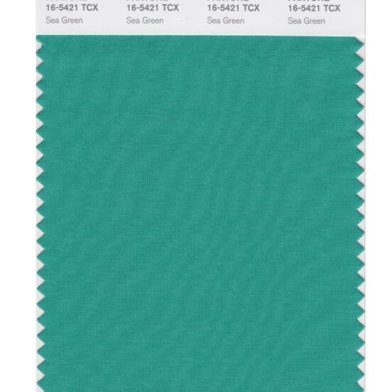 Pantone 16-5421 TCX Swatch Card Sea Green