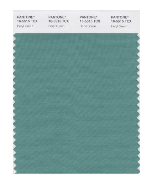 Pantone 16-5515 TCX Swatch Card Beryl Green