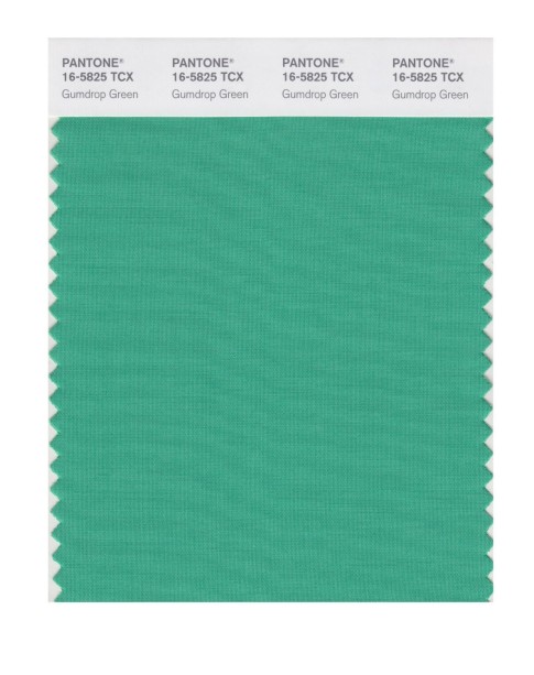 Pantone 16-5825 TCX Swatch Card Gumdrop Green