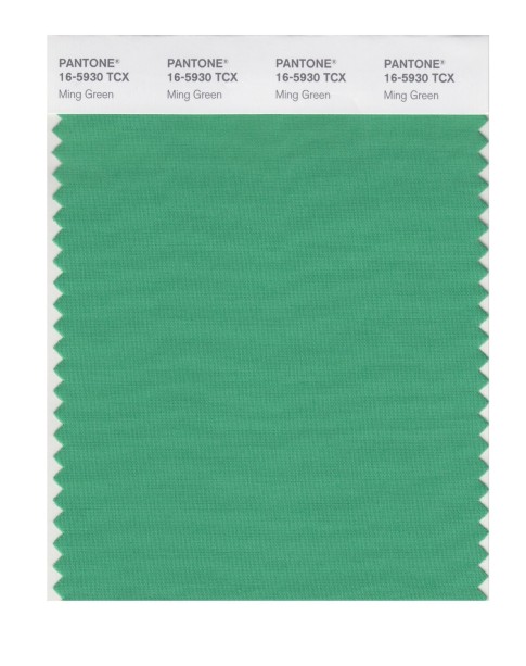 Pantone 16-5930 TCX Swatch Card Ming Green