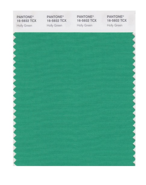 Pantone 16-5932 TCX Swatch Card Holly Green