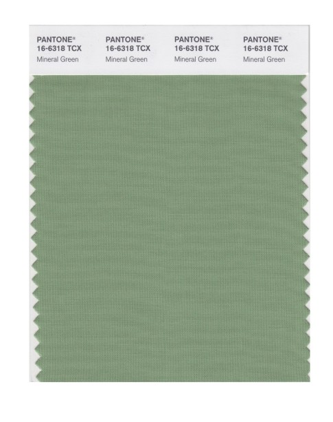 Pantone 16-6318 TCX Swatch Card Mineral Green