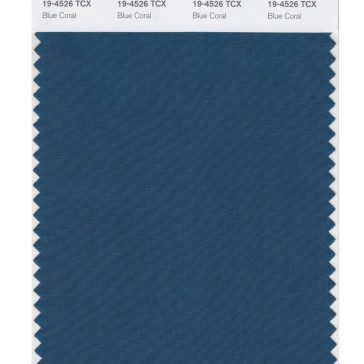 Pantone 19-4526 TCX Swatch Card Blue Coral