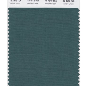 Pantone 19-4818 TCX Swatch Card Mallard Green