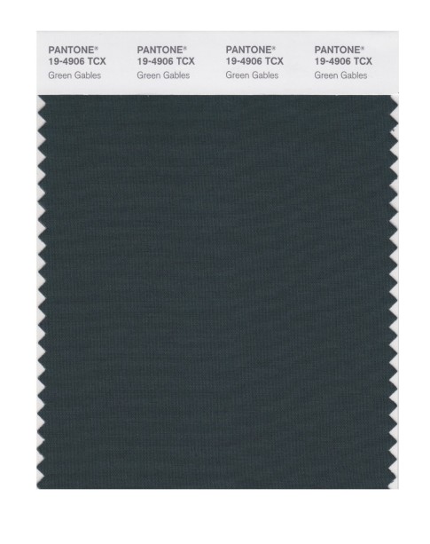 Pantone 19-4906 TCX Swatch Card Green Gables