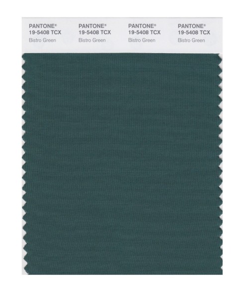 Pantone 19-5408 TCX Swatch Card Bistro Green