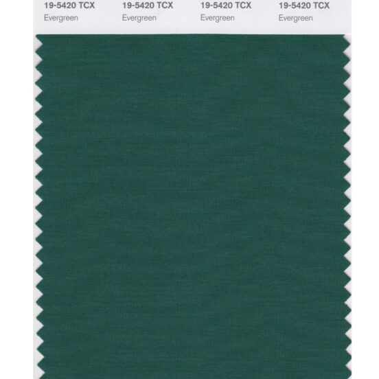 Pantone 19-5420 TCX Swatch Card Evergreen