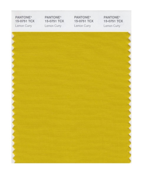 Pantone 15-0751 TCX Swatch Card Lemon Curry