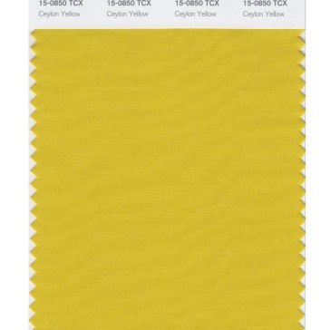 Pantone 15-0850 TCX Swatch Card Ceylon Yellow