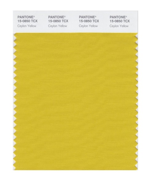 Pantone 15-0850 TCX Swatch Card Ceylon Yellow