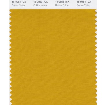 Pantone 15-0953 TCX Swatch Card Golden Yellow