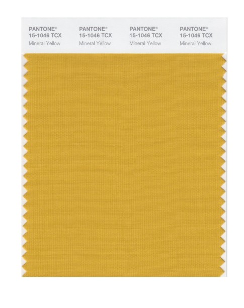 Pantone 15-1046 TCX Swatch Card Mineral Yellow
