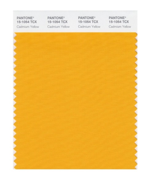 Pantone 15-1054 TCX Swatch Card Cadmium Yellow