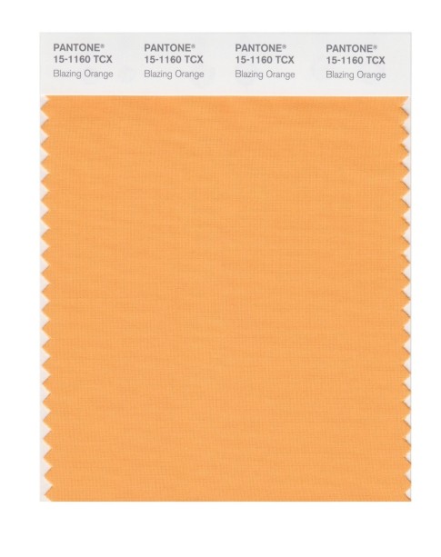 Pantone 15-1160 TCX Swatch Card Blazing Orange