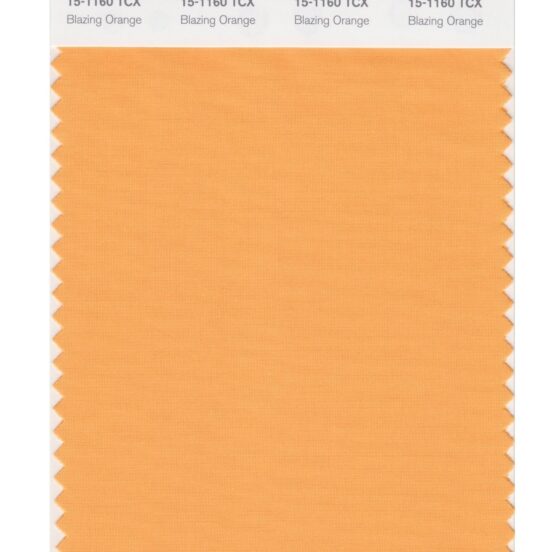 Pantone 15-1160 TCX Swatch Card Blazing Orange