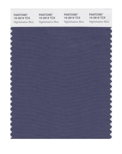 Pantone 19-3919 TCX Swatch Card Nightshadow Blue