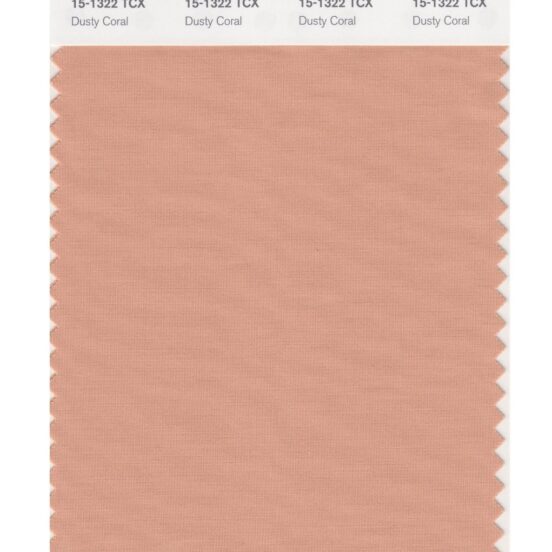 Pantone 15-1322 TCX Swatch Card Dusty Coral