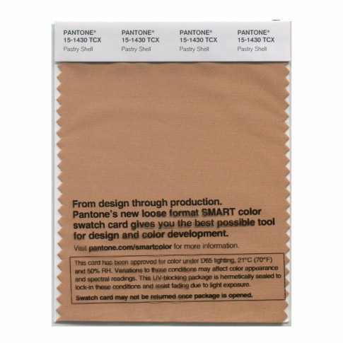 Pantone 15-1430 TCX Swatch Card Pastry Shell