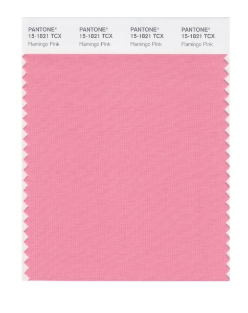 Pantone 15-1821 TCX Swatch Card Flamingo Pink