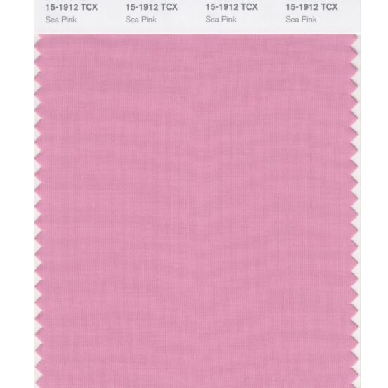 Pantone 15-1912 TCX Swatch Card Sea Pink