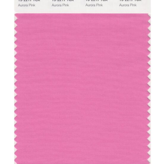 Pantone 15-2217 TCX Swatch Card Aurora Pink