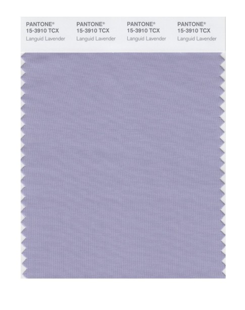 Pantone 15-3910 TCX Swatch Card Languid Lavender