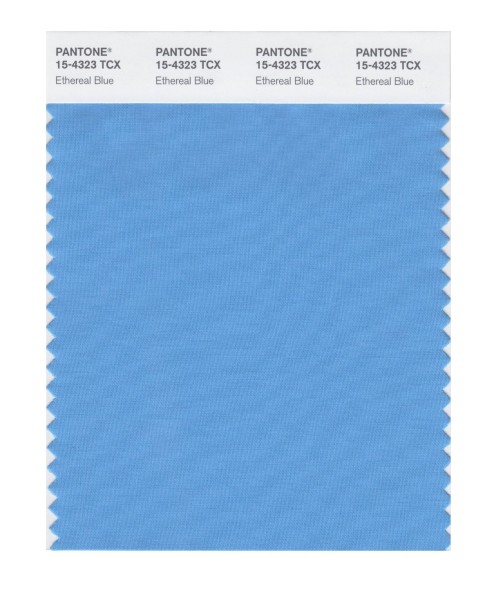 Pantone 15-4323 TCX Swatch Card Ethereal Blue