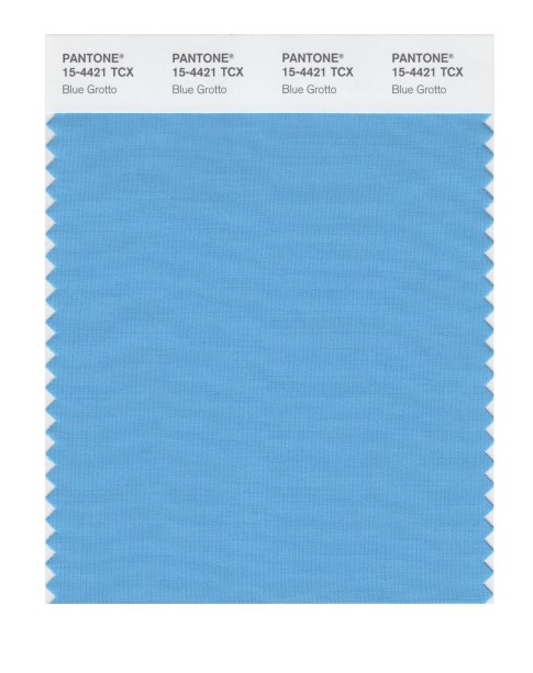 Pantone 15-4421 TCX Swatch Card Blue Grotto