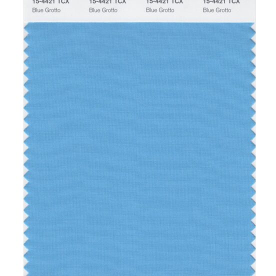 Pantone 15-4421 TCX Swatch Card Blue Grotto
