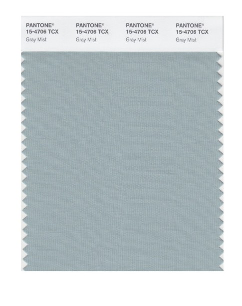 Pantone 15-4706 TCX Swatch Card Gray Mist