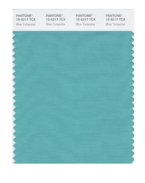 Pantone 15-5217 TCX Swatch Card Blue Turquoise