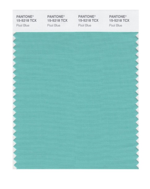 Pantone 15-5218 TCX Swatch Card Pool Blue
